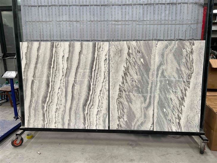 Flexible stone veneer panels